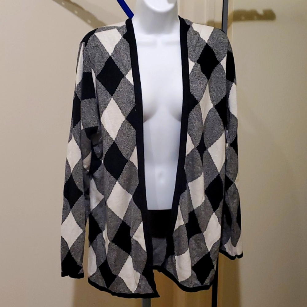 Croft & Barrow Buffalo Plaid Cardigan